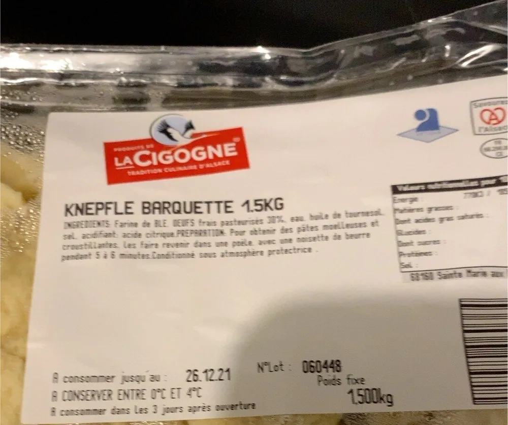 Knepfle barquette