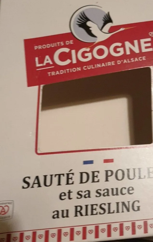 sautévde poulet et sa sauce au Riesling