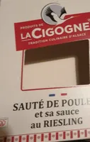 sautévde poulet et sa sauce au Riesling