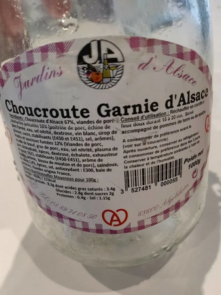 Choucroute garnie d'Alsace