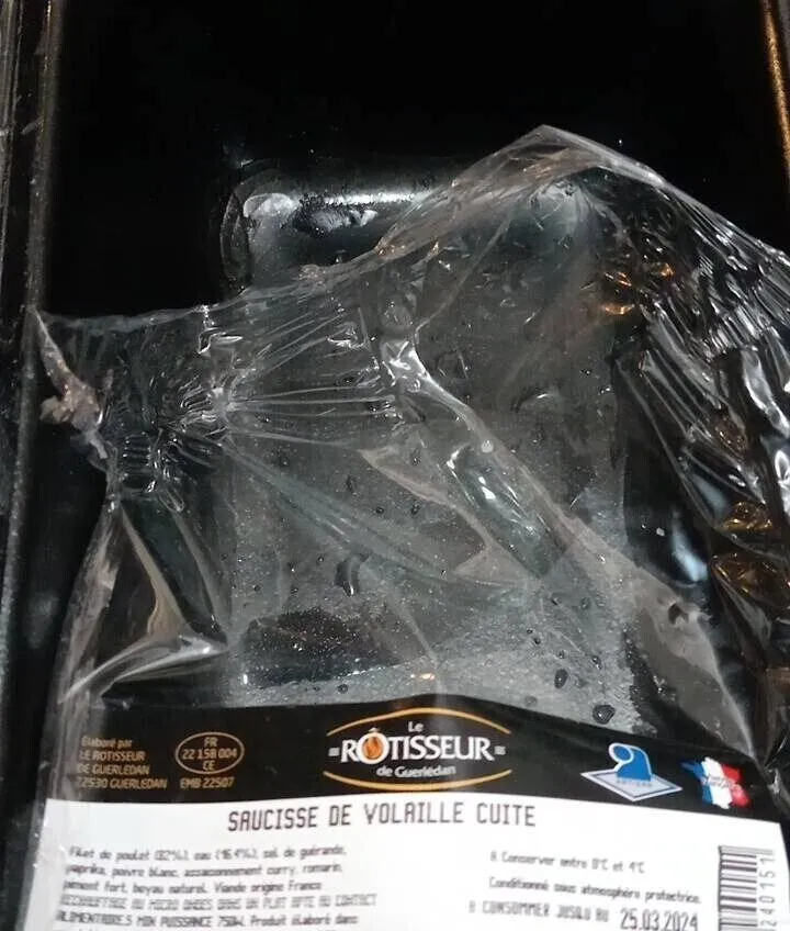 Saucisse volaille cuites