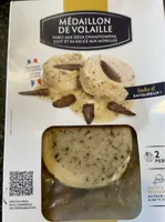 Medaillon de volaille farci aux 2 champignon