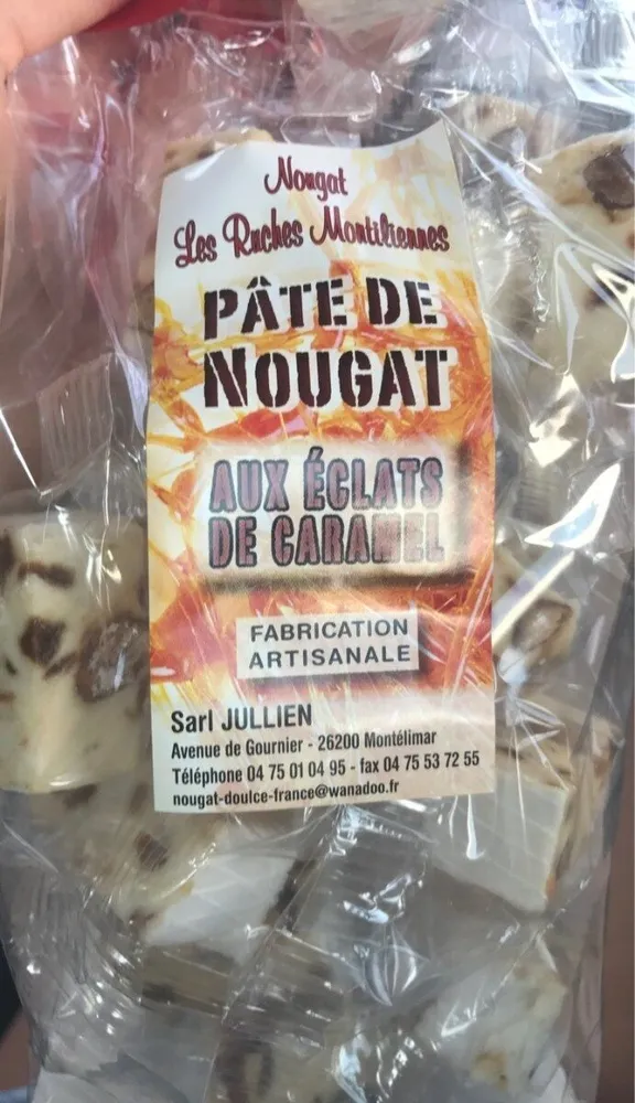 Pate de nougat aux eclats de caramel