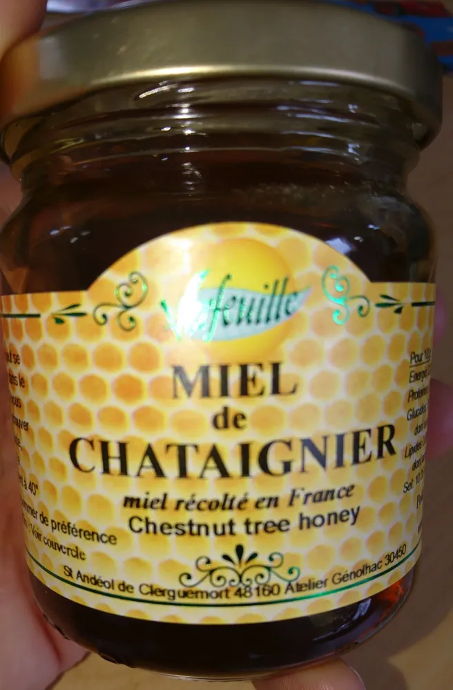 Miel de châtaignier des Cevennes VERFEUILLE