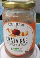 Confiture de châtaignes avec des zestes d'orange