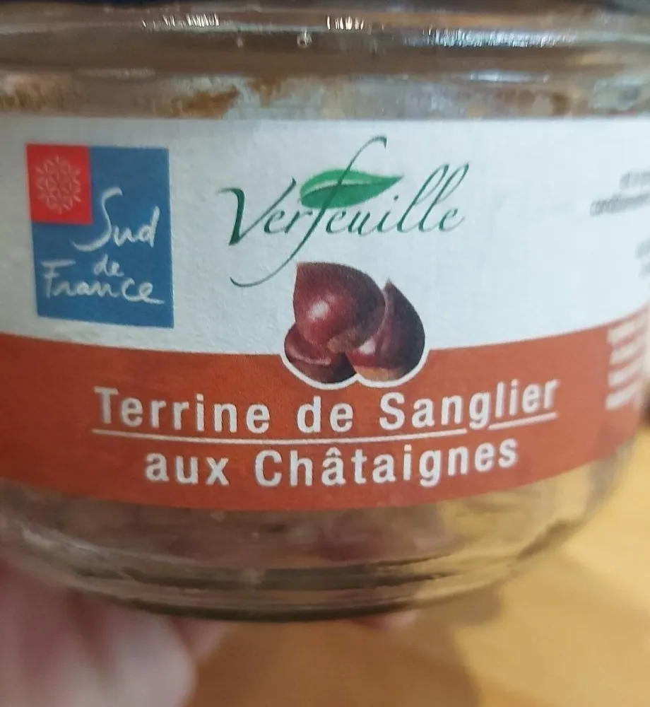 Terrine de sanglier aux chataignes VERFEUILLE