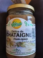 Délice de châtaignes rhum-raisin