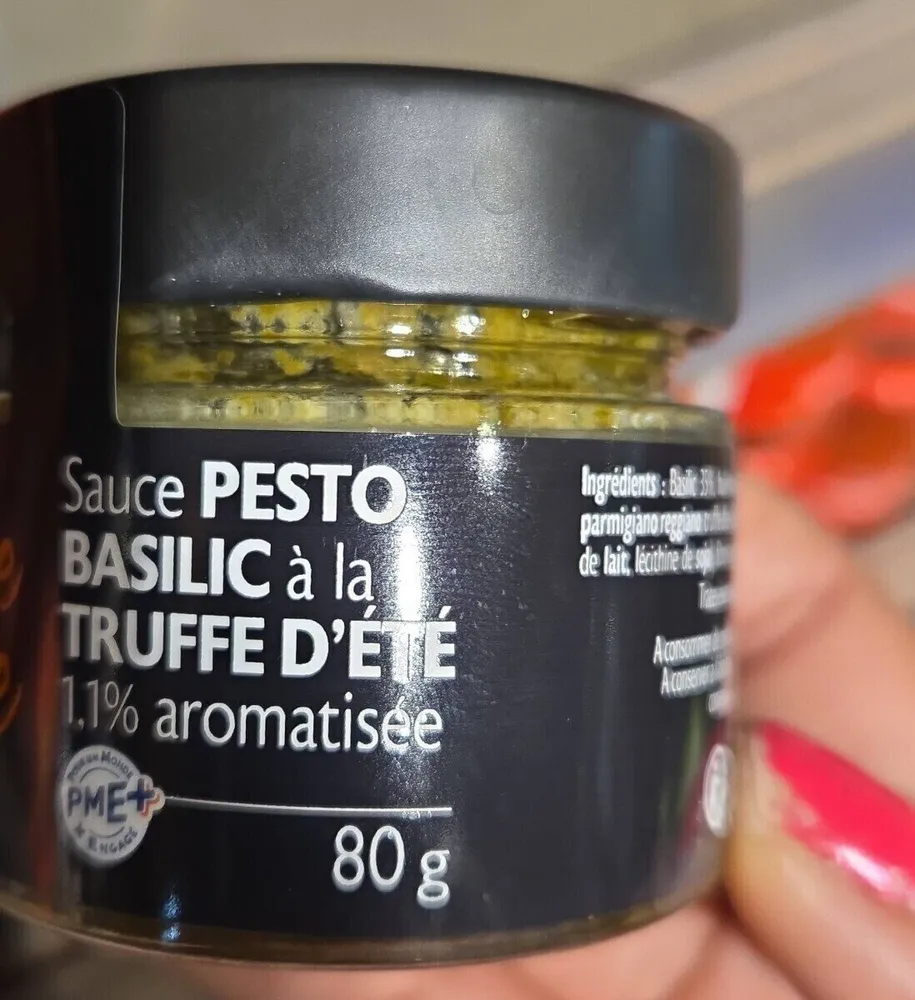 Sauce pesto basilic a la truffe d'été