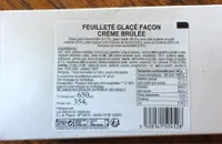 Feuilleté glacé façon crème brulée