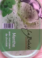 Glace menthe avec morceaux de chocolat