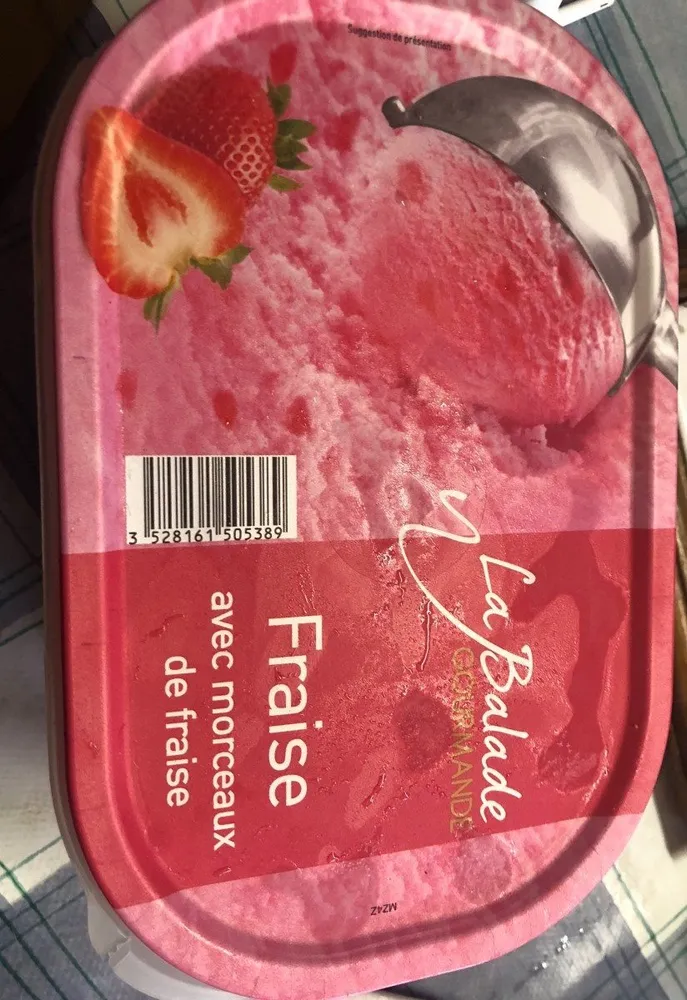 Sorbet Fraise avec morceaux de fraise
