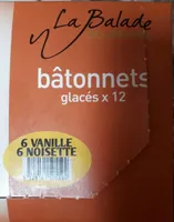 Bâtonnets glacée