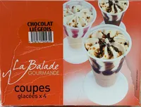 Coupes glacées chocolat liegeois