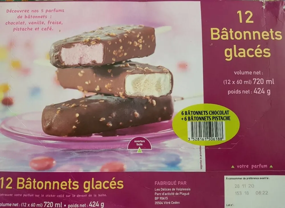 Batonnets glacés