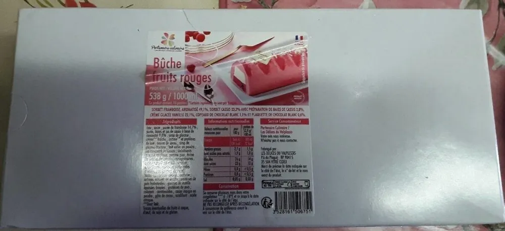 Bûche Fruits Rouge