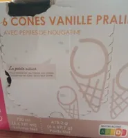 Cône vanille praliné
