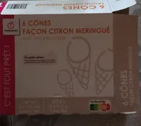 Cônes facon citron meringué