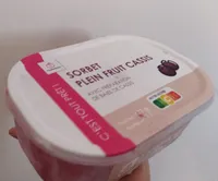 Sorbet plein fruit cassis