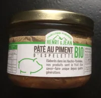Paté au piment d'espelette bio