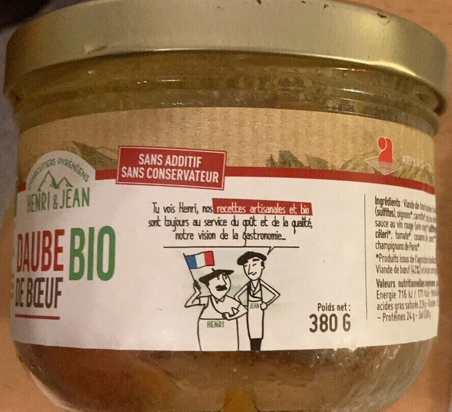 Daube De Boeuf Bio