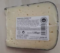Tomme des Pyrénées igp