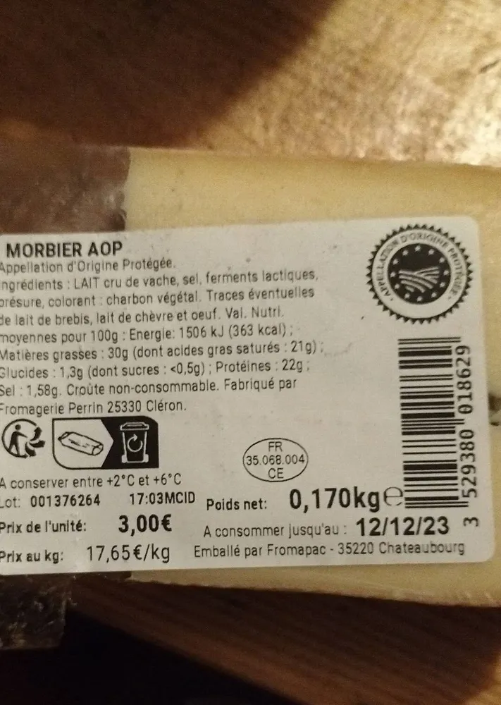 Morbier Aop