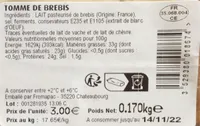 Tomme de brebis