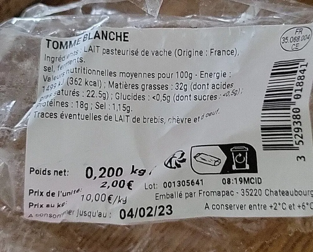 Tomme blanche