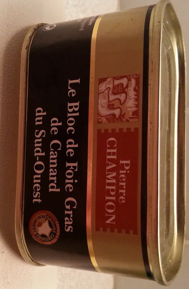 Bloc de foie gras de canard du Sud ouest