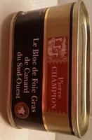 Bloc de foie gras de canard du Sud ouest