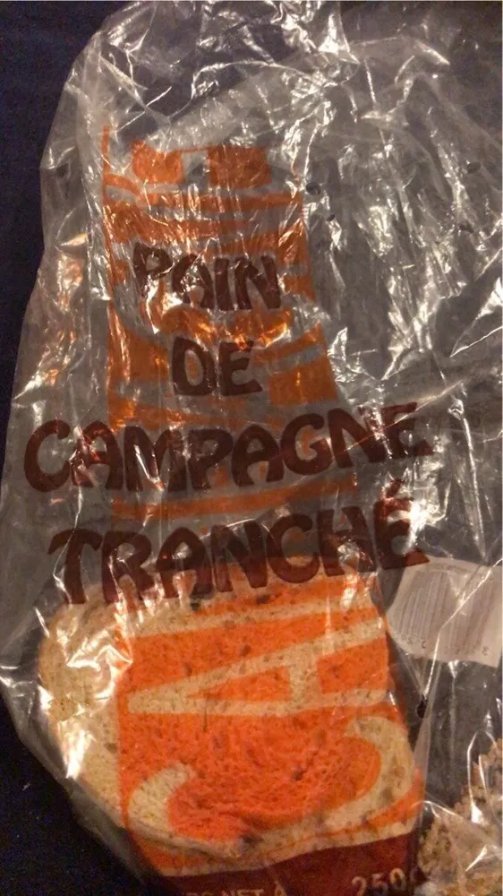 Pain de campagne tranche