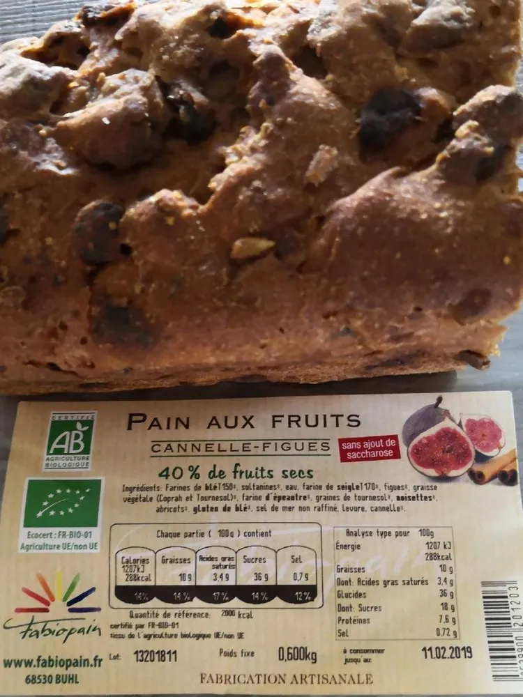 Pain aux fruits