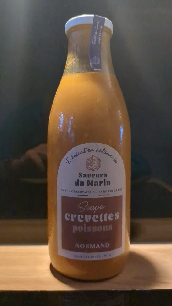 soupe crevettes poissons