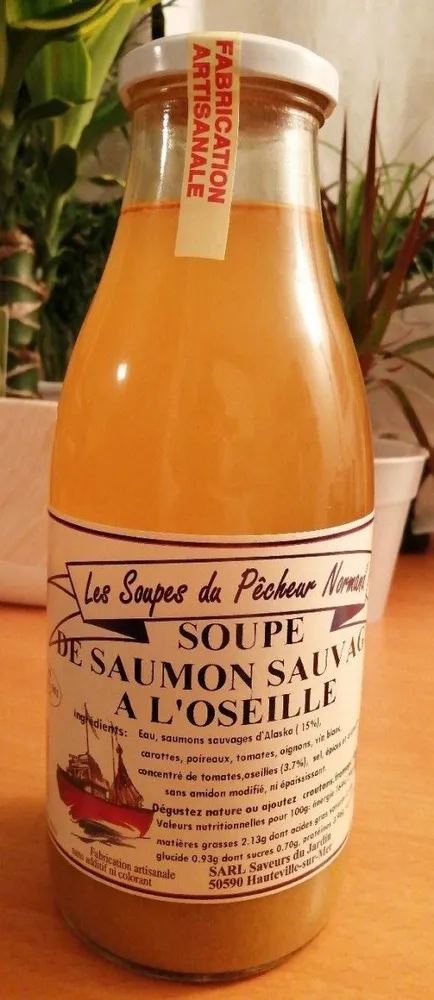 Soupe de saumon sauvage à l'oseille