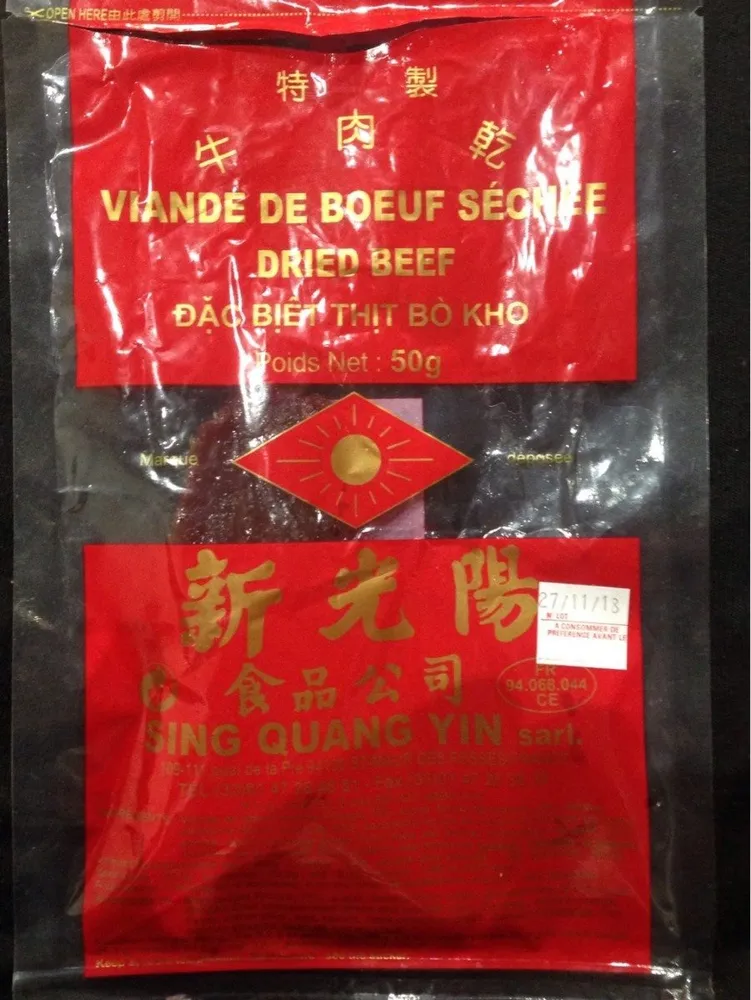 Viande de boeuf séchée