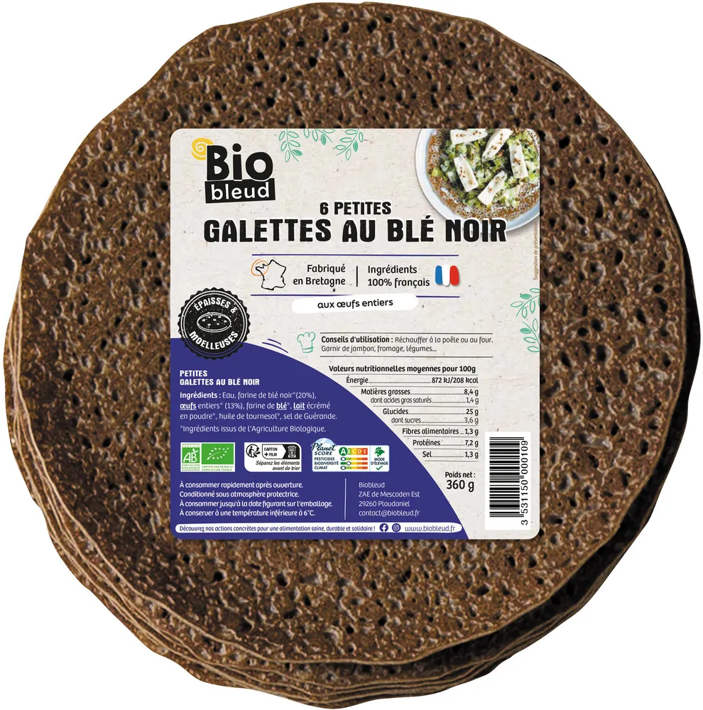 6 Petites Galettes au Blé noir Bio