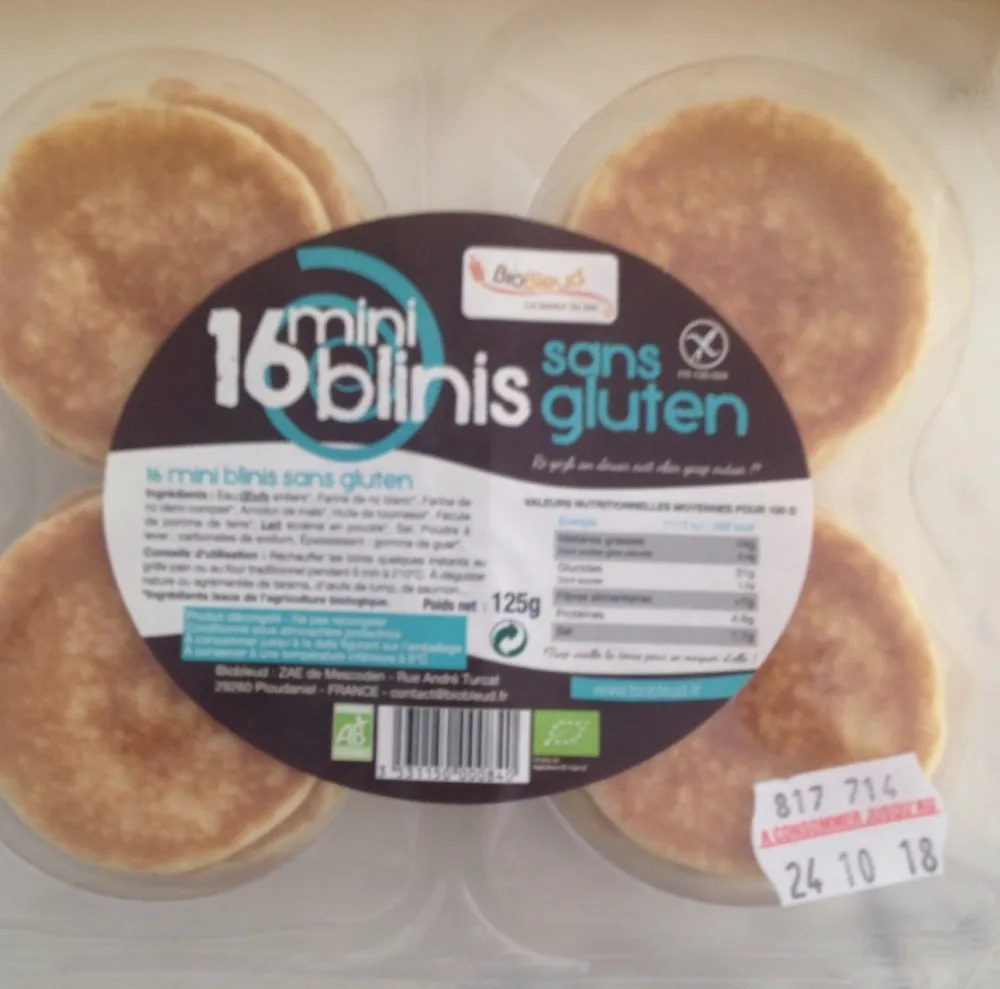 Mini binis sans gluten