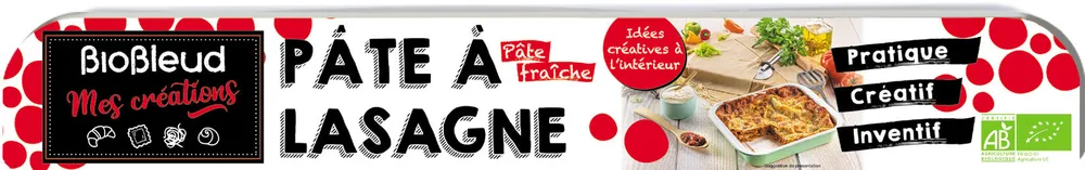 Pâte à lasagne Bio