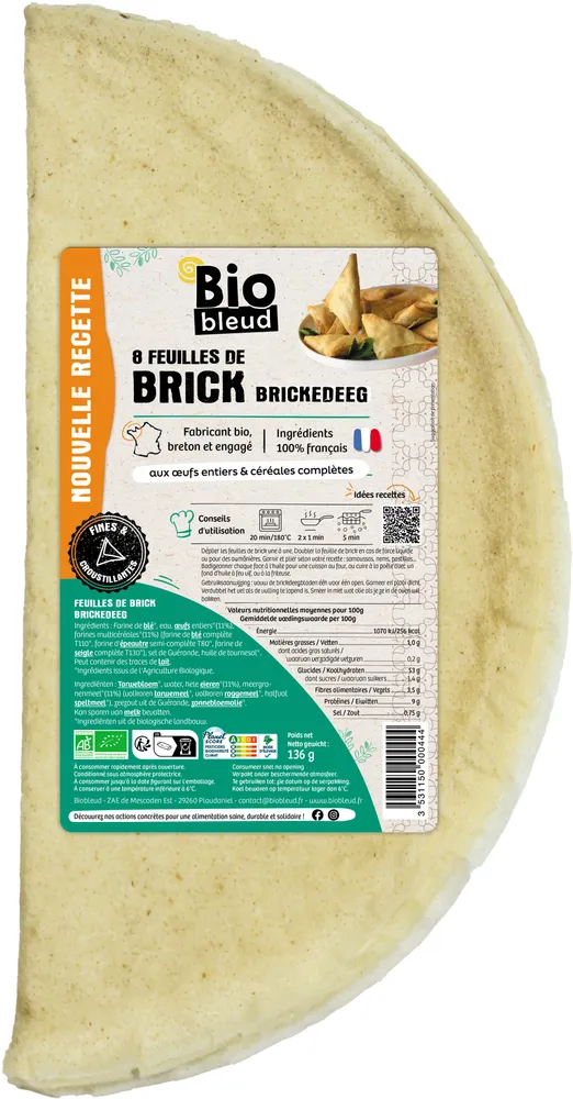 Feuilles de Brick Bio