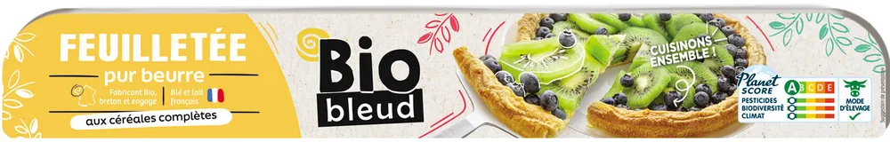 Pâte feuilletée pur beurre BIO aux céréales complètes