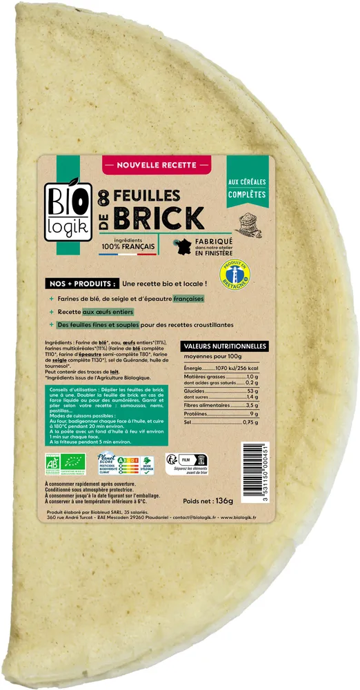 Feuilles de brick