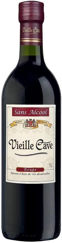 Boisson a base de vin rouge désalcoolisé 75 cl