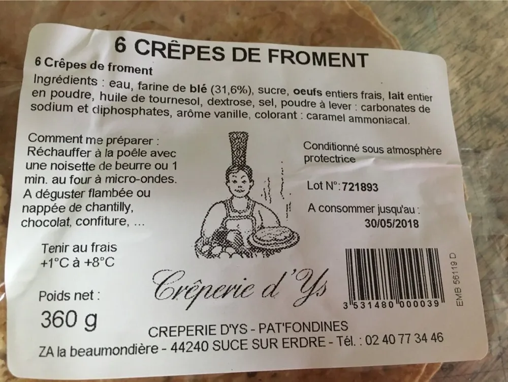 Crepes de froment
