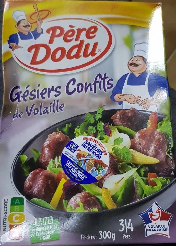 Gésiers confit de volaille