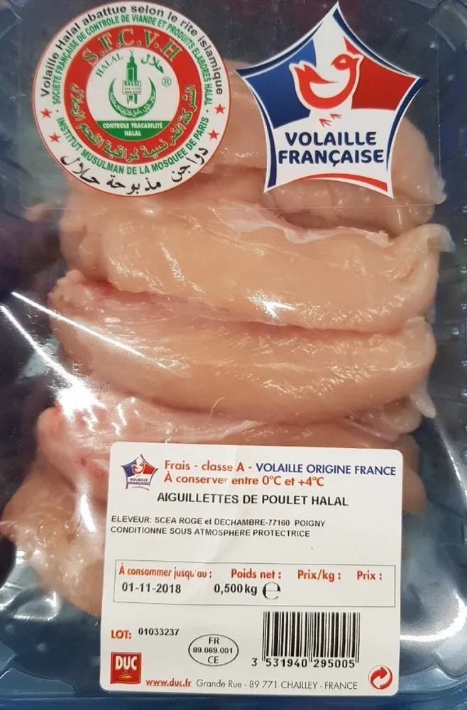 Aiguillettes de poulet Halal