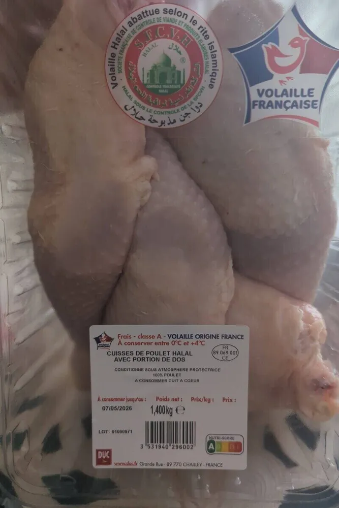 CUISSES DE POULET HALAL