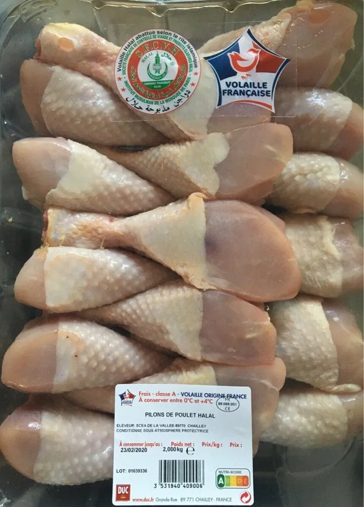 Pilons de poulet halal