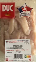 Eminces de filet de poulet jaune