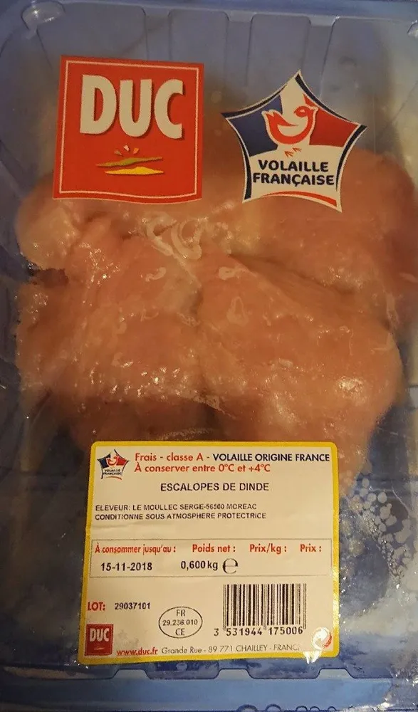 Escalopes de dinde