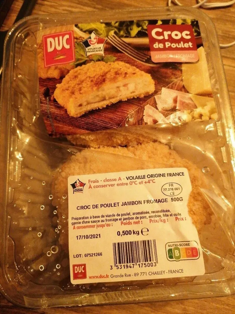 Croc au poulet jambon/fromage